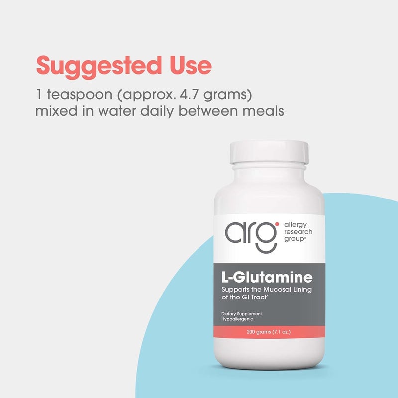 Allergy Research Group LGlutamine Powder  Gut Health for Men  Women Free Form Amino Acid Pure 47g Supplement  71 Ounce - Image 4