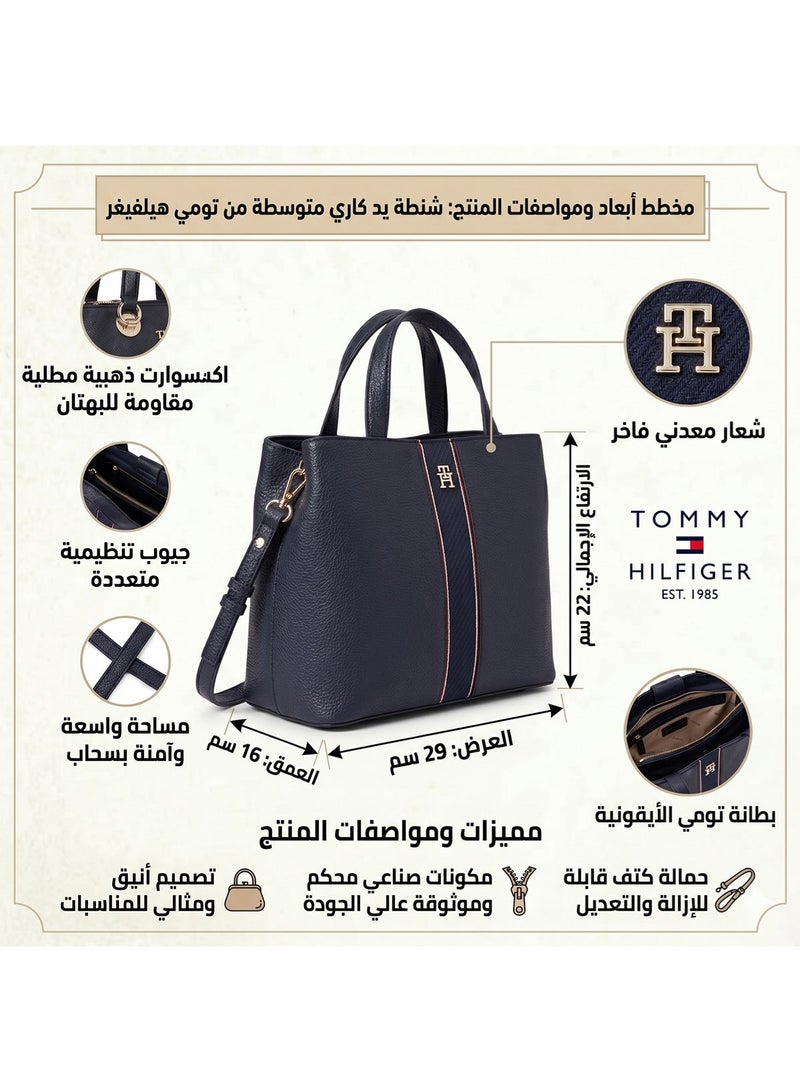 Tommy Icons Tommy Hilfiger Blue Women Handbag Aw0Aw16873 - Image 2