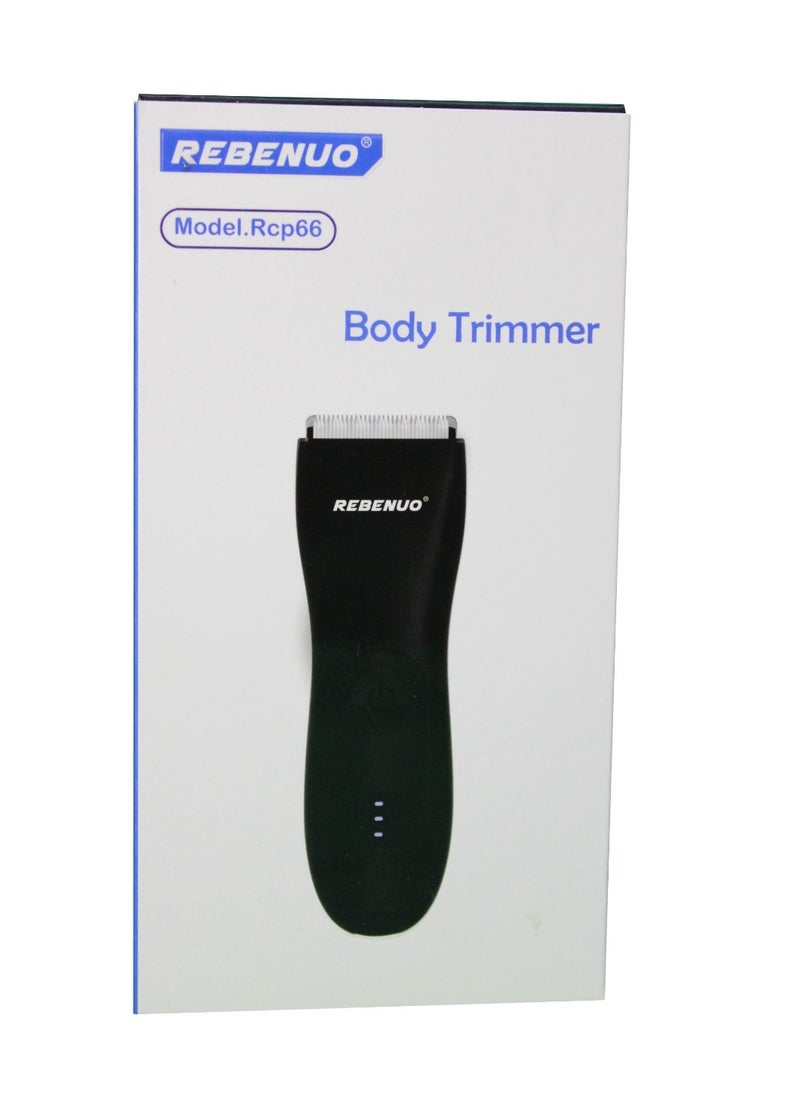 REBENUO Waterproof Men’s Shaver and Trimmer with Low Noise Design – Electric Charger for Men’s Grooming, Head & Body Shaver, Multi-Function Trimmer for Facial & Body Hair, Wet and Dry Use, Ergonomic Handle for Comfort, Rechargeable and Long-Lasting Power - Image 3