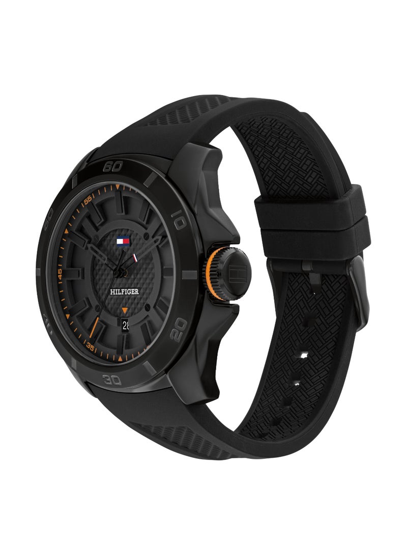 TOMMY HILFIGER Round Analog Men's Black Case Watch - 1792137 - Image 2