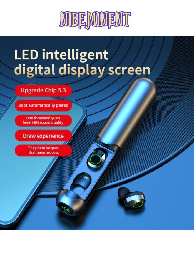 NIBEMINENT Wireless Earbuds, Bluetooth Earbuds in Ear Light-Weight Headphones Noise Cancelling Earbuds Ipx5 Waterproof Sweat Resistant with LED Display Charging Case for Workout Gym Office  - Image 2