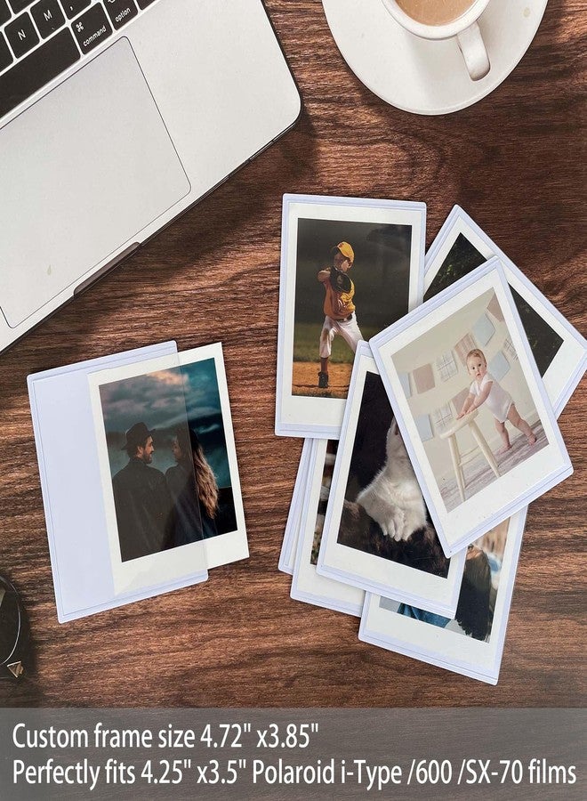 SULEPE 3.5 x 4.25” Polaroid Magnetic Picture Frame, Fridge Magnet Frame for Polaroid Now i-Type/600/SX-70/OneStep+/Instax Wide 300/200 Films, Locker Decoration, 10 Pack - Image 4