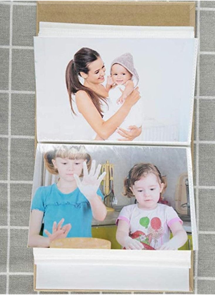 Y&D Photo Album, Baby 100 Inserts Album Wholesale Studio Kraft Paper Child Growth Souvenir Suitable for Boys and Girls, 4 x 6 Inches, 1 Pcs  - Image 3