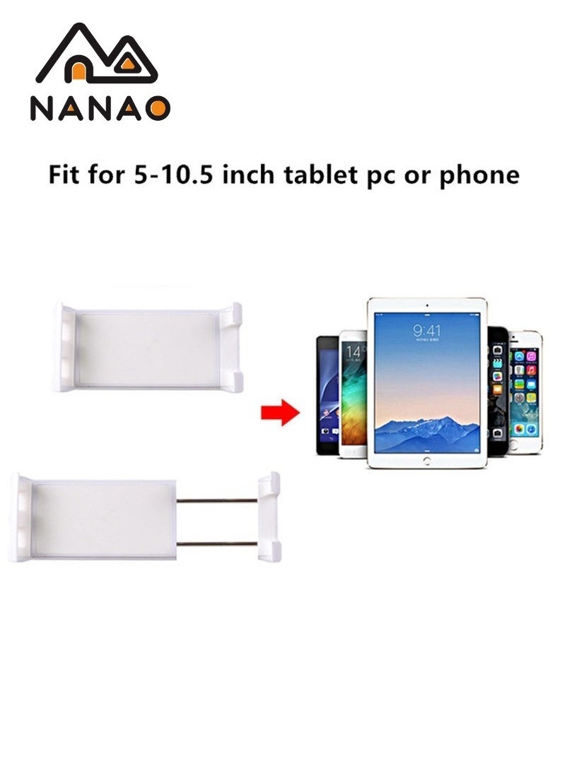 قابل للتعديل 360° حامل حامل عالمي جهاز آي باد معدني جهاز لوحي Stand حامل جهاز آي باد محمول Stand For Phone and Tablet 5-10.5 بوصة Silver