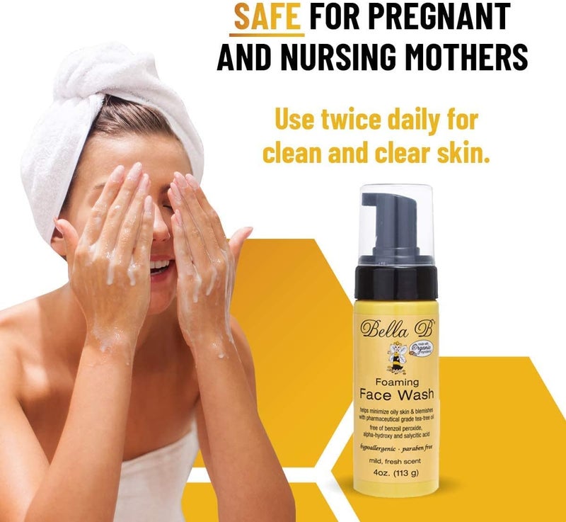 Bella B Foaming Face Wash - 4 Oz with Natural Ingredients for Oily Skin - Image 4