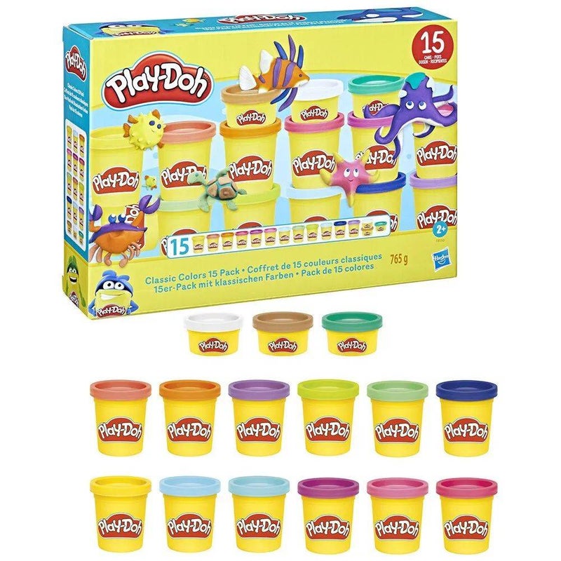 Play-Doh مجموعة مركب النمذجة بألوان بلاي دو الكلاسيكية (عبوة من 15، 765 جرام) - Image 2