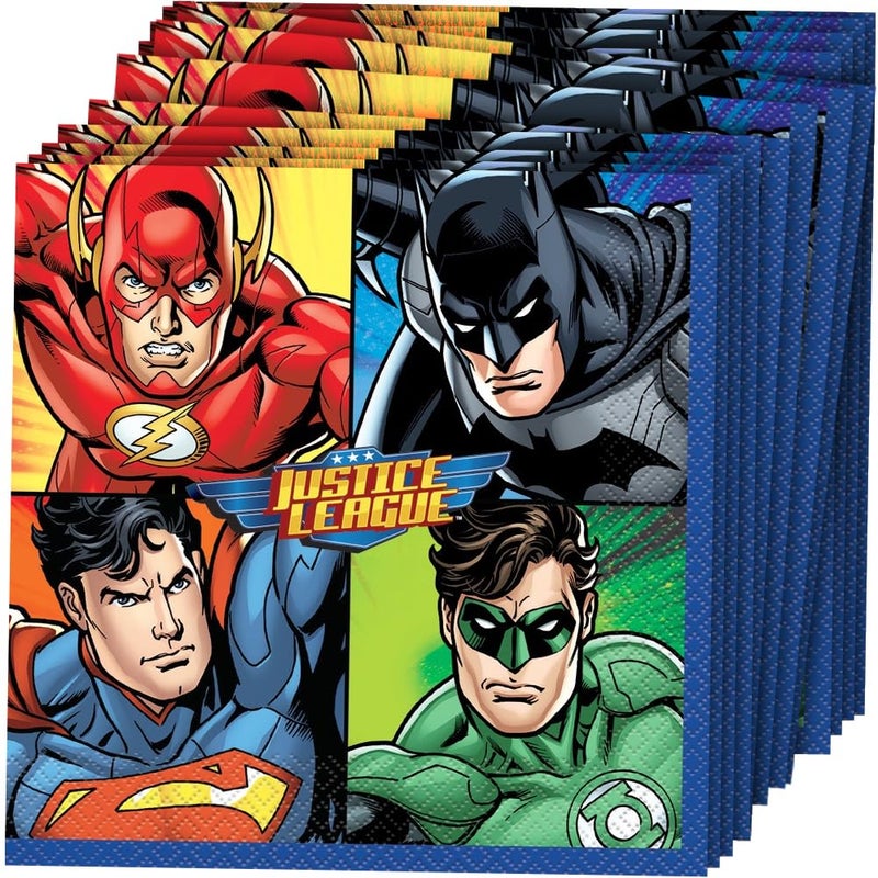 Unique Justice League Luncheon Paper Napkins 65 x 65 16 Pcs - Image 4