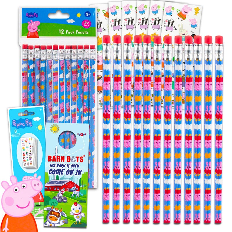 Peppa Pig 12 Count Pencils - Classroom Set with Bonus Stickers - Image 5