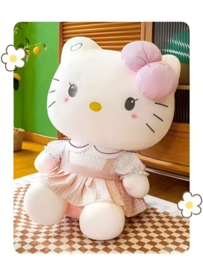 Hello Kitty Sanrio Hello Kitty plush toy, comfort toy, children's companion room decoration plush doll, suitable as a gift for children and party gift - Image 1