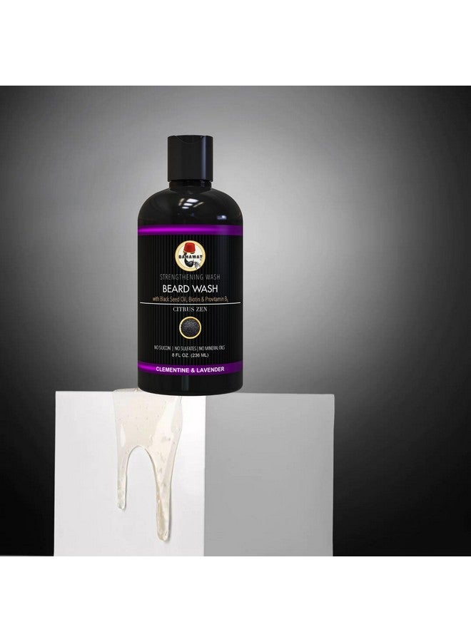 BAHAWAT Beard Wash Citrus Lavender 8 Fl. Oz. Sulfate Free With Biotin Provitamin B5 Blackseed Oil Jojoba Oil Natural Ingredients For A Gentle Deep Cleansestrengthening Wash  - Image 4