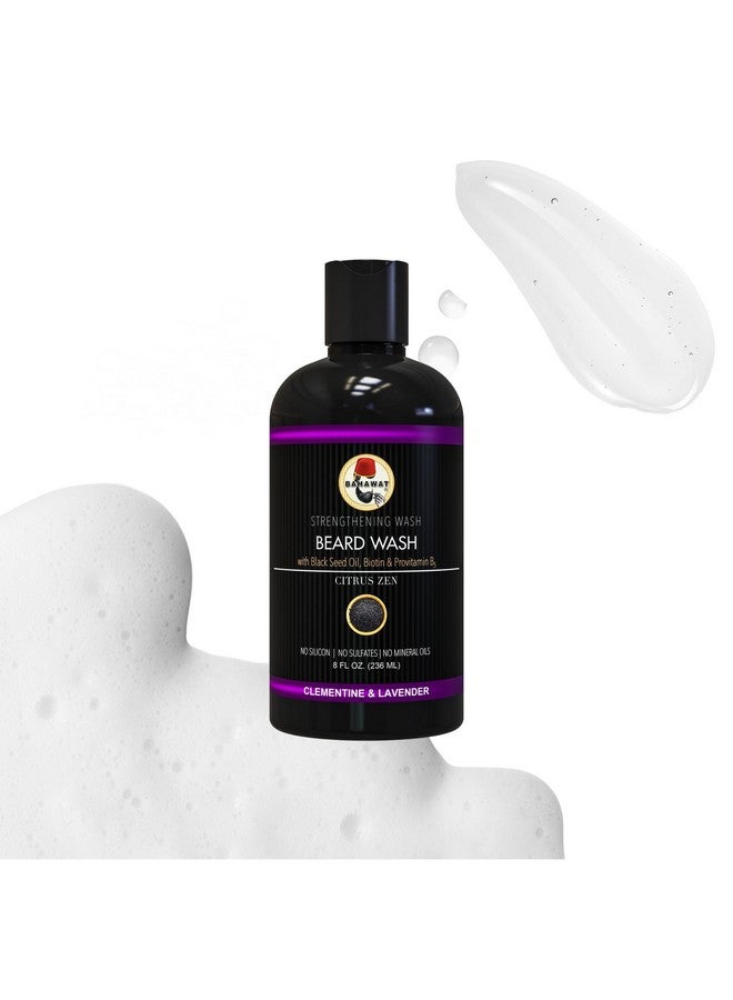 BAHAWAT Beard Wash Citrus Lavender 8 Fl. Oz. Sulfate Free With Biotin Provitamin B5 Blackseed Oil Jojoba Oil Natural Ingredients For A Gentle Deep Cleansestrengthening Wash  - Image 2