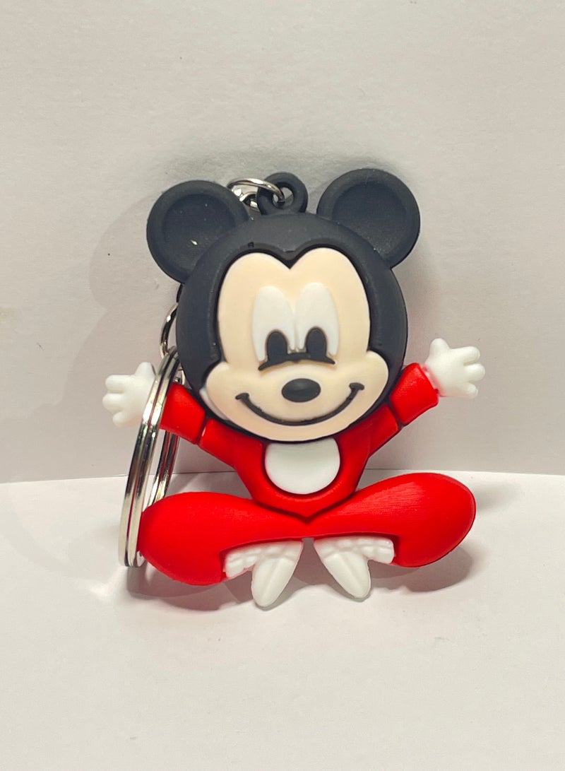 ميدالية مفاتيح كرتونية مميزة اكسسوار مميز سلسلة مفاتيح بتصميم شخصية ميكي ماوس يتناسب مع مفاتيح السيارة والمحفظة والحقيبة هدية رائعة وجميلة - Image 1