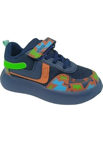 فيكو Vicco 346,P23Y,171 Napoli Children's Walking Shoes White Navy Blue1010
