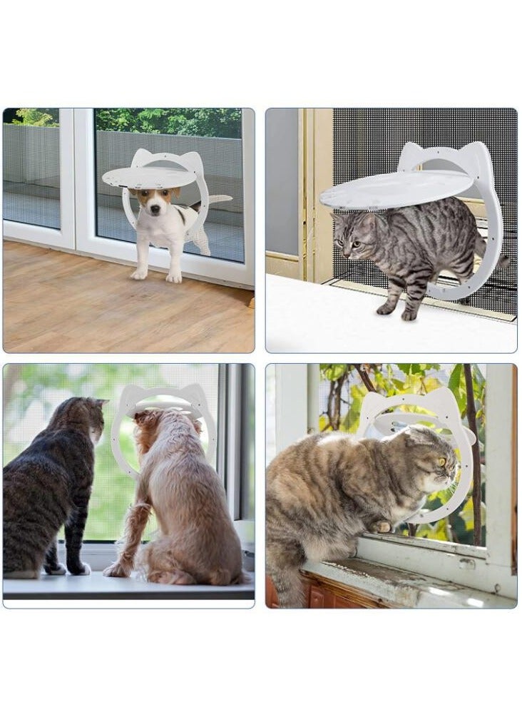 general Pet Supplies New Dog Paw Print Door Bite Prevention Small Dog Cat Screen Door Cats and Dogs Easy to Get In and Out - Image 2