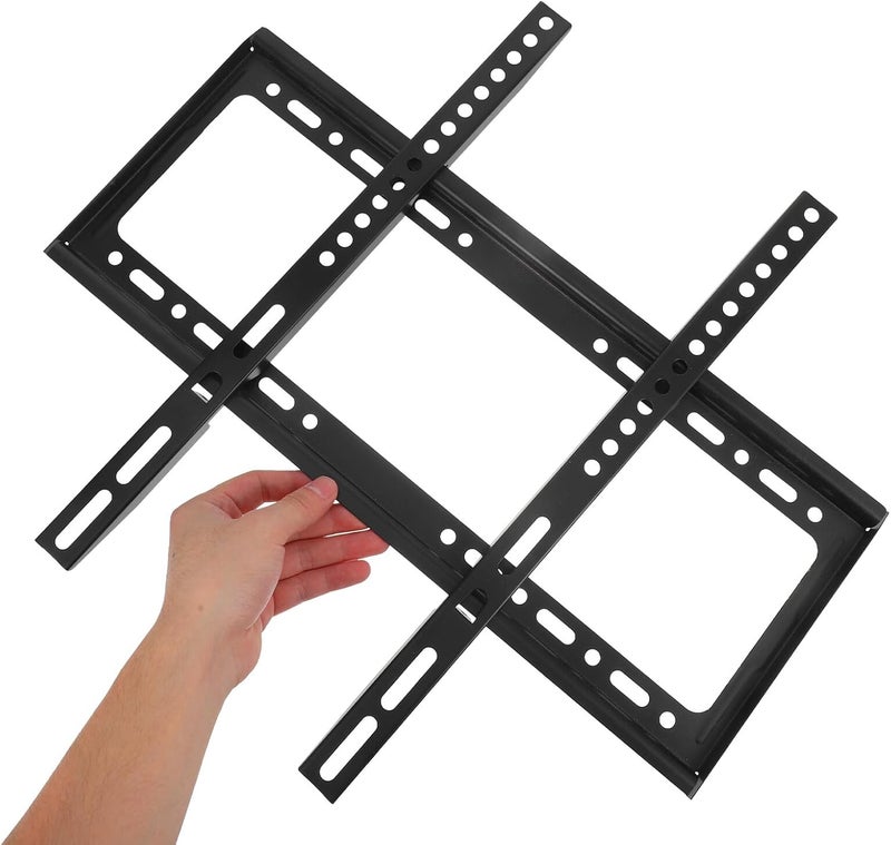 Totority Fixed Tv Wall Mount Bracket Universal 26-63 Inch Compact Black Tv Mounting Kit with Screws for Bedroom and Living Room - Image 4