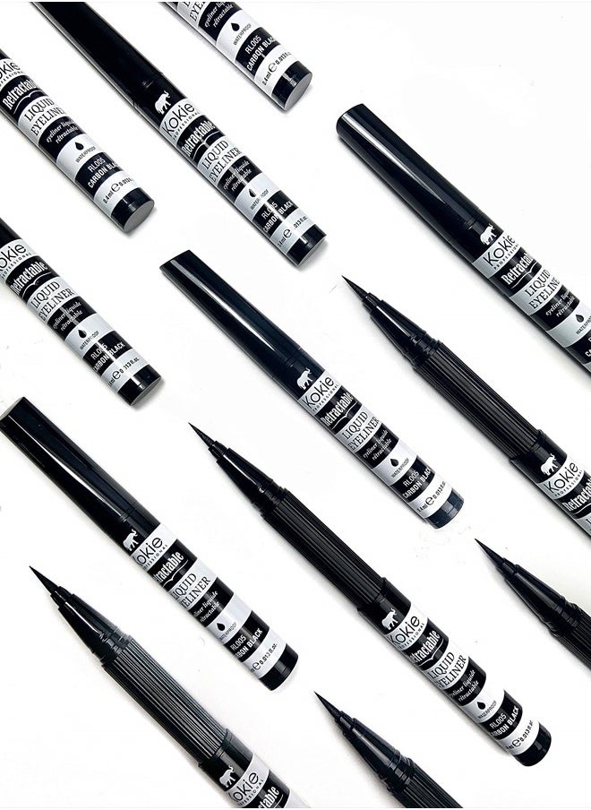 Kokie Retractable Liquid Eyeliner, Pointed Felt Tip, Waterproof & Smudge Free, Long-lasting, Vegan, Cruelty-Free  - Image 5