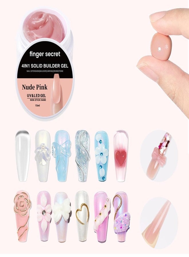 AOBOO جل بناء صلب للأظافر جل تشكيل الأظافر 3D ثابت غير لاصق لتمديد الأظافر والنحت DIY صالون منزلي 0.34 أونصة - Image 2