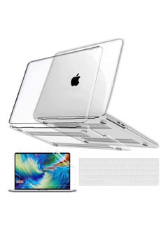Generic For MacBook Pro 13 Inch Crystal Clear Case 2016 2022 M1 M2 A2338 A2289 A2251 A2159 A1706 A1989 Plastic Protective Hard Shell Cover  Keyboard Cover  Keyboard Skin For MacBook Pro 13  - Image 1