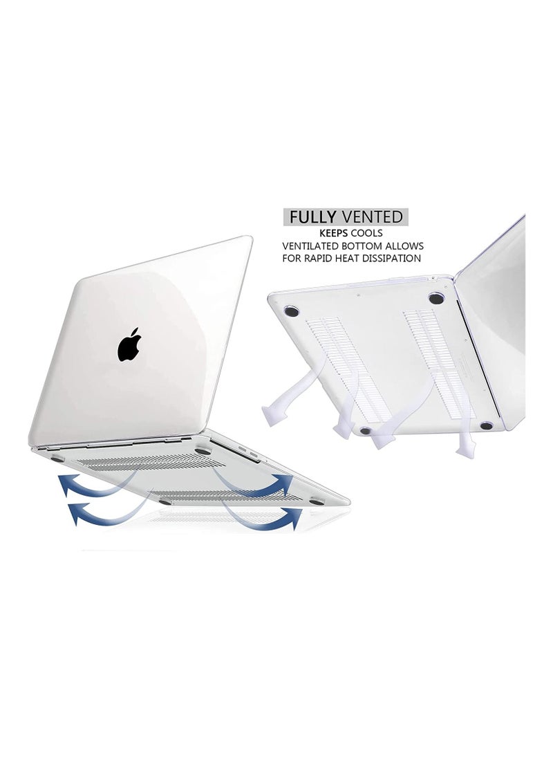 Generic - For MacBook Pro 13 Inch Crystal Clear Case 2016 2022 M1 M2 A2338 A2289 A2251 A2159 A1706 A1989 Plastic Protective Hard Shell Cover  Keyboard Cover  Keyboard Skin For MacBook Pro 13 - Image 1