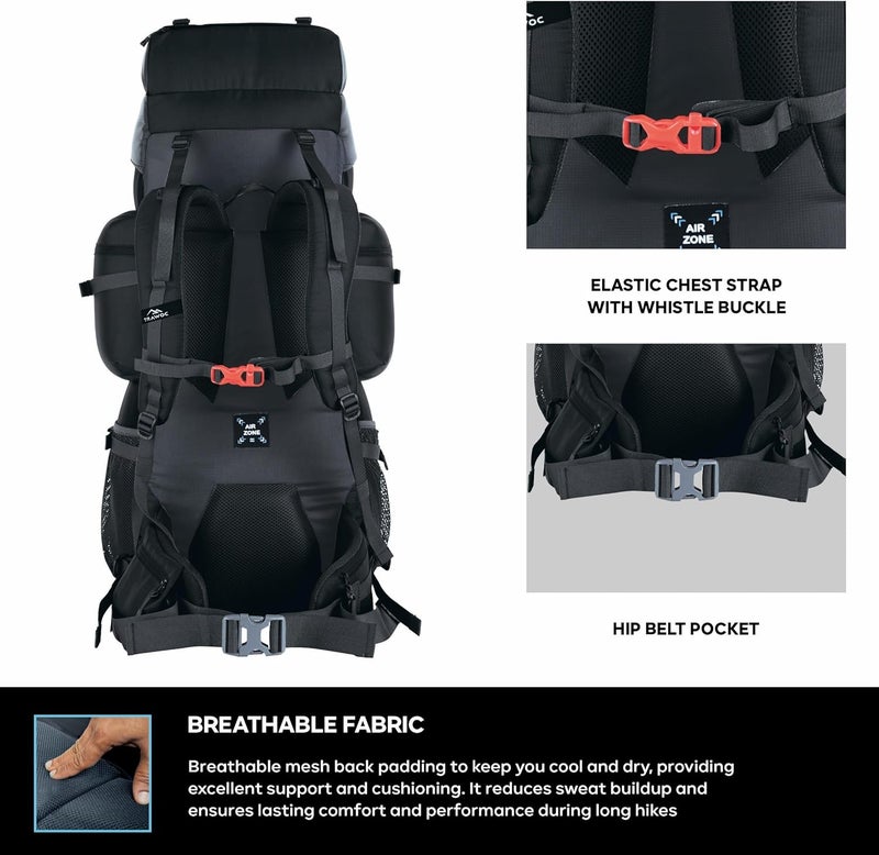 TRAWOC PEAKPRO 75L Travel Backpack - Image 3