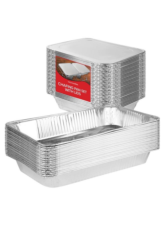 Chafing Dish Buffet Set with Cover Disposable - 21x13 (5 Pack) 9x13 & Lids (10 Pack) Aluminum Serving Trays, Catering Pans for Keeping Food Warm, Chaffing Dishes for Buffets and Parties, Warming Tray - pzsku/ZD52454869DA6E9EA6201Z/45/_/1736571298/acebb914-4185-473b-ae9a-5724fcac077e