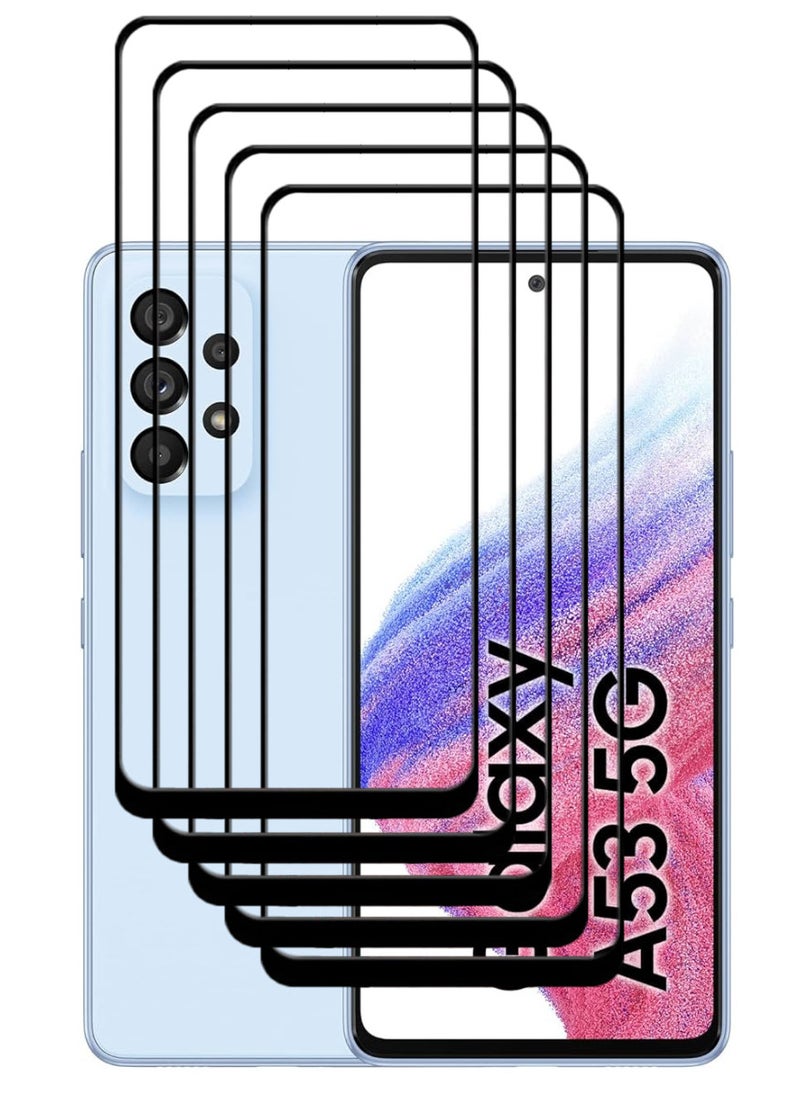 ACLIX 5 Pieces Antistatic ESD Dustproof Premium Quality High Definition Tempered Glass Screen Protector Designed For Samsung Galaxy A53 5G - Image 1