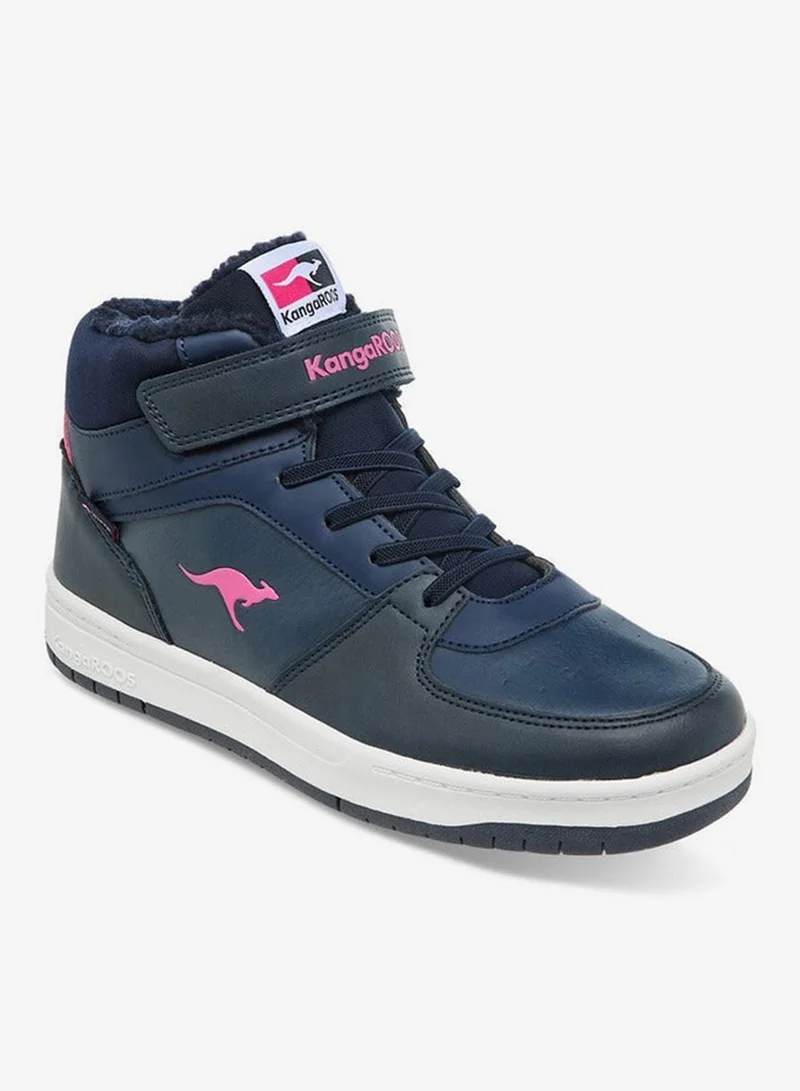 kangaROOS Women's Panelled High Top Shoes with Hook and Loop Closure