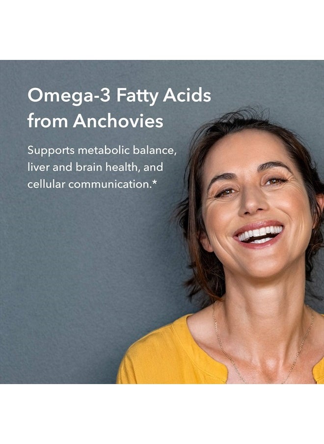 Allergy Research Group - Super EPA - Omega 3 Supplement, Fish Oil Concentrate, EPA, DHA, Omega 3 Fatty Acids, Sustainably-Sourced Anchovies - 60 Count - Image 1