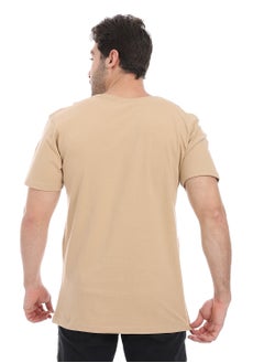 Andora Essential Plain Short Sleeves T-Shirt_ Beige  - Image 3