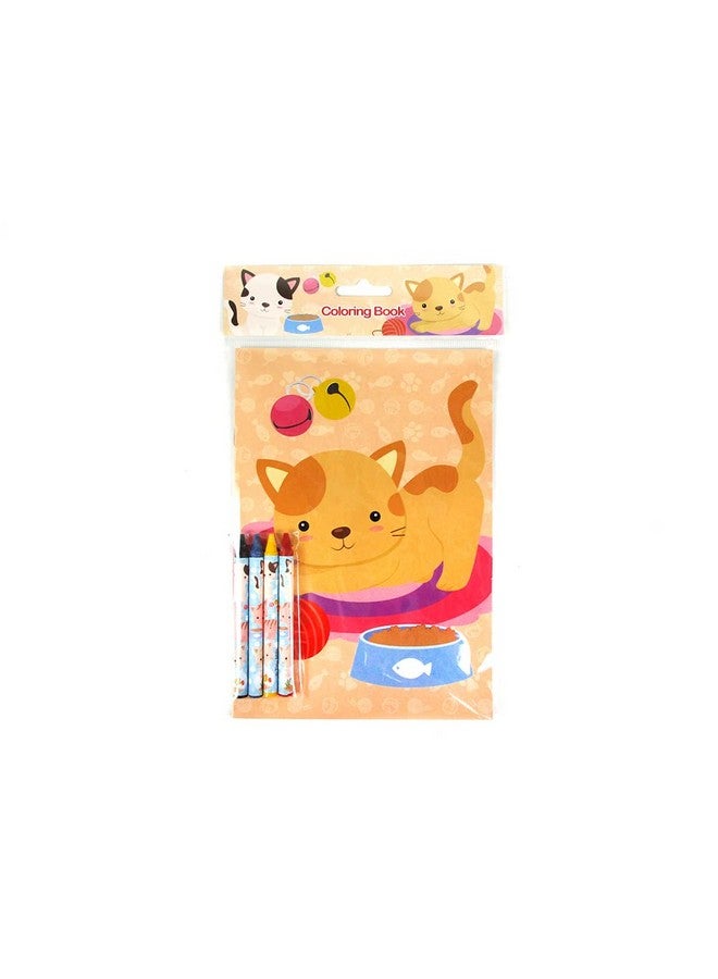 TINYMILLS Cats and Kittens Coloring Books for Kids with 12 Coloring Books and 48 Crayons, Cat Birthday Party Favors, Favor Bag Fillers, Classroom Rewards, Carnival Prizes - Image 5