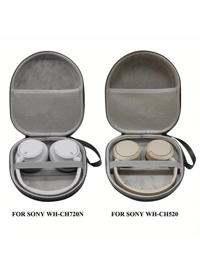 Linen Gray EVA Hard Case For Sony WH CH720N WH CH520 Noise Canceling Headphones - Image 4