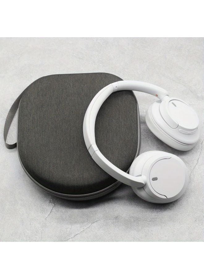 Linen Gray EVA Hard Case For Sony WH CH720N WH CH520 Noise Canceling Headphones - Image 3