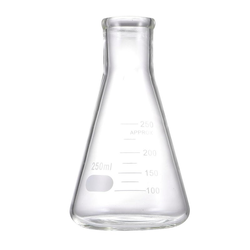 Garneck 3pcs Thickened Glass Erlenmeyer Flasks Set 50ml 150ml 250ml Conical Laboratory Glassware for Chemistry Students Scientific Experiments - Image 4