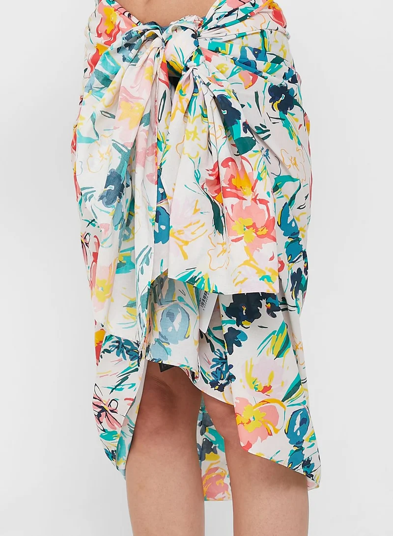 Ted Baker Beny Flirty Texture Floral Beach Sarong