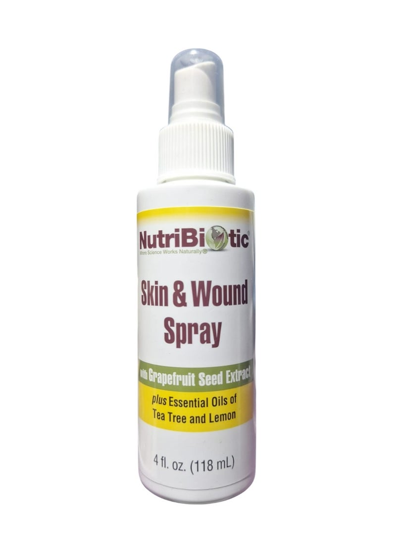Nutribiotic Skin And Wound Spray With Grapefruit Seed Extract 4 Fl Oz 118 Ml