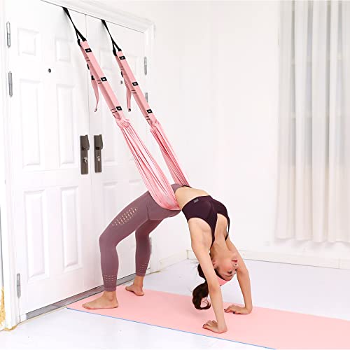 Tchrules Leg Stretcher Strap, Backbend Training Belt with Door Anchor, Flexibility Trainer Stretching Equipment Assist Stretch Strap for Fitness Gymnastics Dance Aerial Yoga Ballet - Image 4