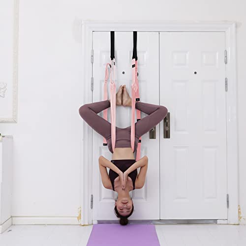 Tchrules Leg Stretcher Strap, Backbend Training Belt with Door Anchor, Flexibility Trainer Stretching Equipment Assist Stretch Strap for Fitness Gymnastics Dance Aerial Yoga Ballet - Image 5