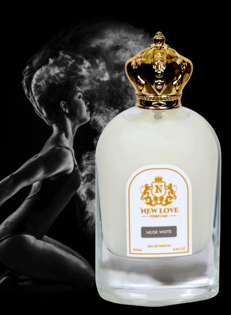 نيو لوف  عطر مسك النظافة الابيض او دي بارفيوم 100 مل - Image 1