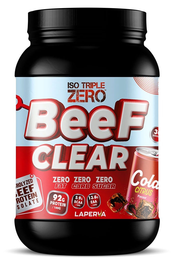 Laperva Iso Triple Zero Beef Clear, Cola Citrus, 2 LB, 0 fat, 0 carbs, 0 sugar - Image 1