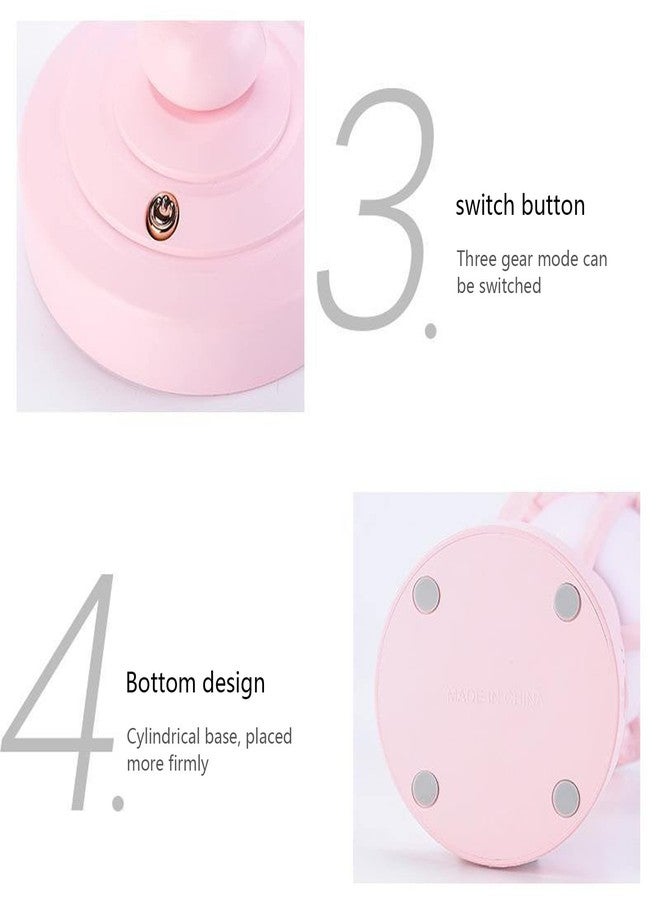 RONTENO Plastic Night Light Vintage Switch Buttons Led Lamp For Teen Girls Toddler Lights Kids Room, Bedroom, Room Decor (1 Pic, Pink) - Image 5