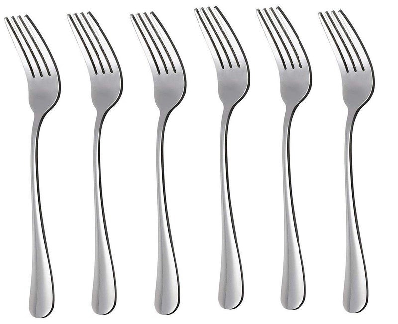 Olrada Food Grade 2mm 24 Piece Stainless Steel Cutlery Set, (Contains: 6 Master Spoons, 6 TeaSpoons, 6 Master Fork, 6 Fruit Fork), Silver - Image 5