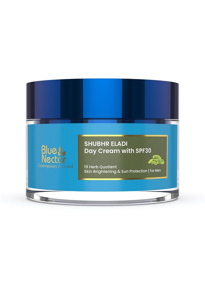 Blue Nectar Spf 30 Plant Based Brightening Face Cream Eladi Kumkumadi Cream For Natural Skin Brightening Face Cream For Women Daily Use 16 Herb  - Image 1
