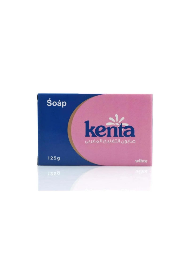 kenta White Moroccan Lightening Soap Blue 125g 1 Pcs - Image 1