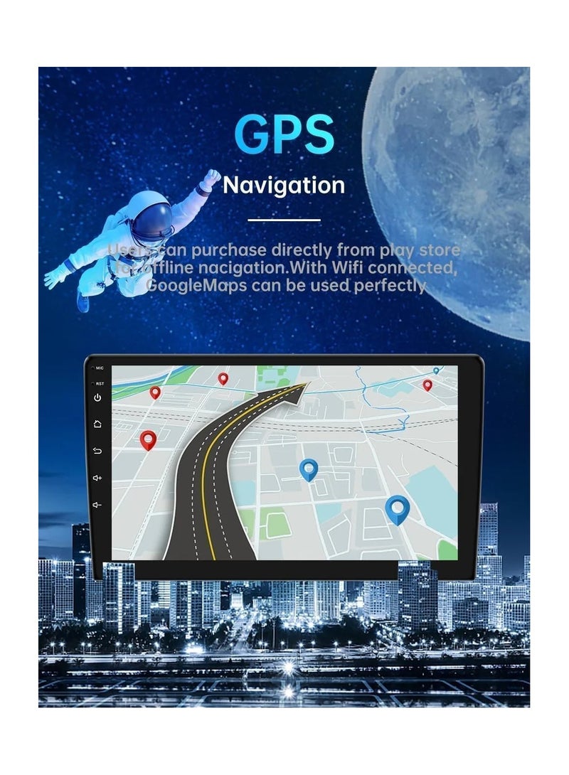 SHEZA STAR ستيريو سيارة أندرويد لتويوتا ماتريكس 2 E140 2009 2010 2011 2012 2013 2014 4GB RAM 64GB ROM 9 إنش يدعم Apple Carplay، MirrorLink WiFi BT، شاشة IPS تعمل باللمس مع كاميرا AHD مرفقة - Image 3