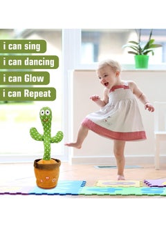 Festive Gallery Dancing Cactus Toys, Talking Cactus Toys for Recording What You Say, Mimicking Toys with LED English Sing, Cactus Plush Toys Gift  - Image 3