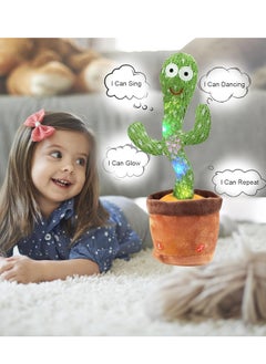 Festive Gallery Dancing Cactus Toys, Talking Cactus Toys for Recording What You Say, Mimicking Toys with LED English Sing, Cactus Plush Toys Gift  - Image 4