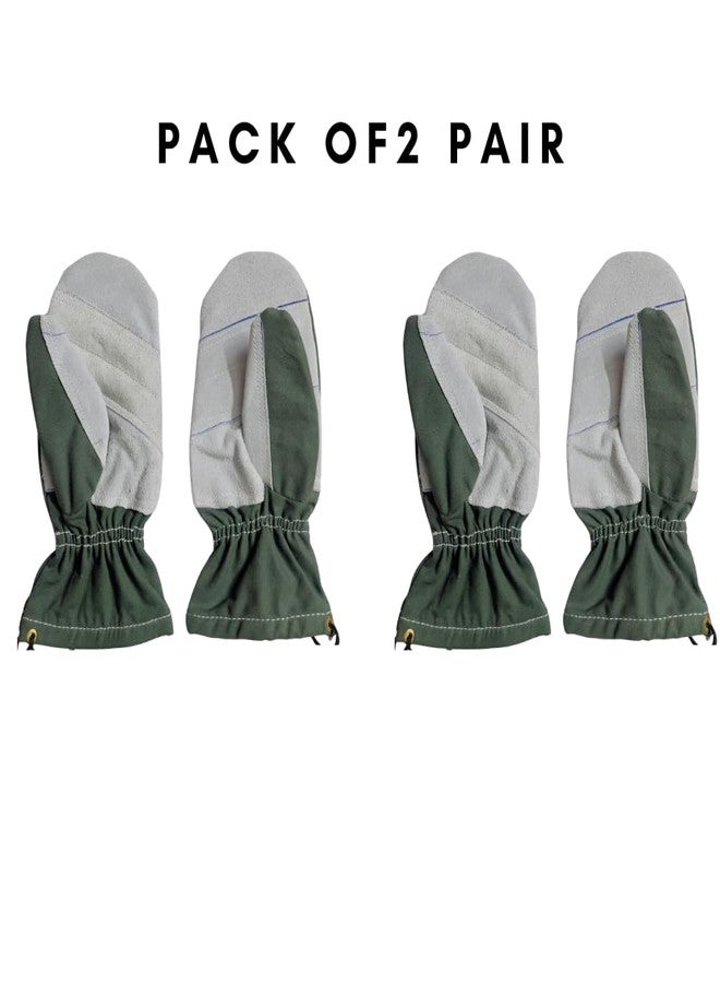 White Tech WT Slithering Rappelling Mitten Climbing Gloves Rope Gloves,Perfect for Zip line & Rock/Tree/Mountain Other Climbing Activities (Pack of 2) - Image 2