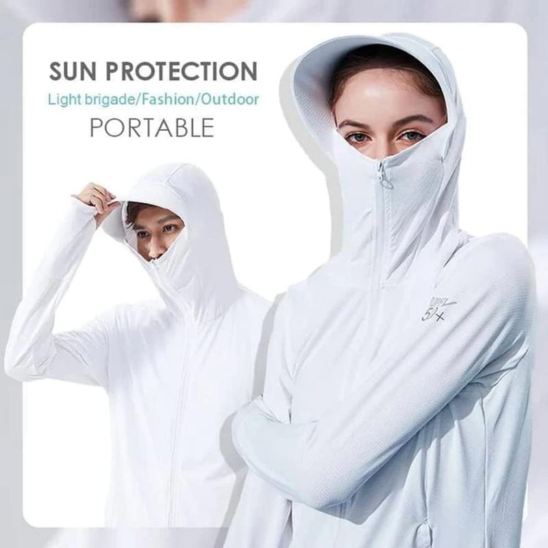 AAnti UV Lightweight Outdoor Sun Protection Hoodie,Zipper Anti-UV Hoodie Sun Protection,Light Jacket Sun Protection Hooded - Image 3