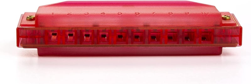HOHNER Translucent Harp C Red Harmonica - Image 4