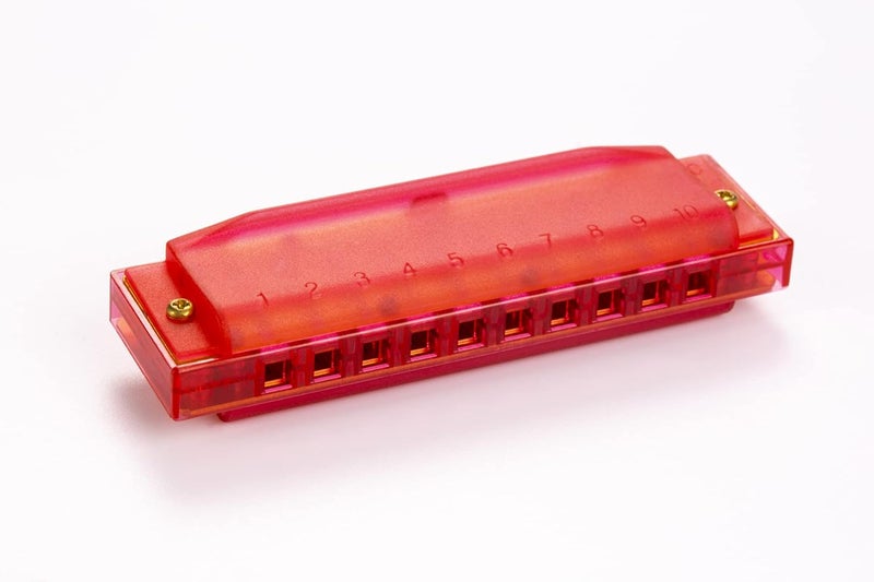 HOHNER Translucent Harp C Red Harmonica - Image 2